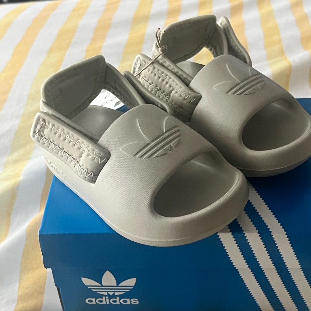 Adidas Kids Light Gray Sandals